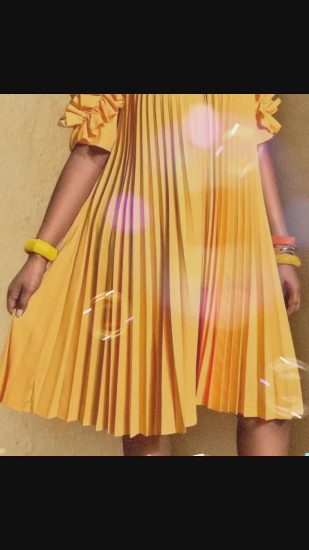 🌼 Robe Plissée Soleil Élégance 🌼