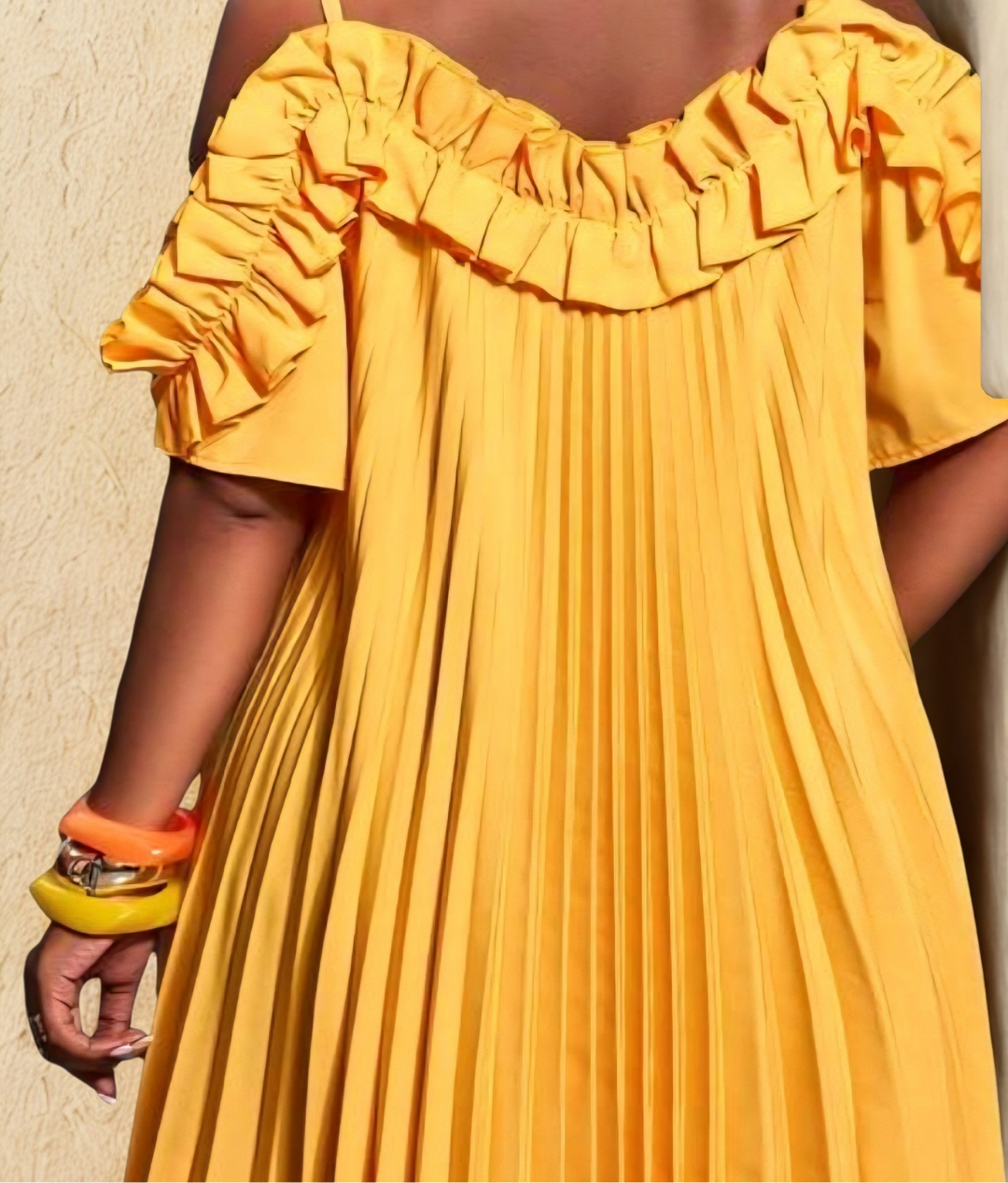 🌼 Robe Plissée Soleil Élégance 🌼
