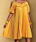 🌼 Robe Plissée Soleil Élégance 🌼